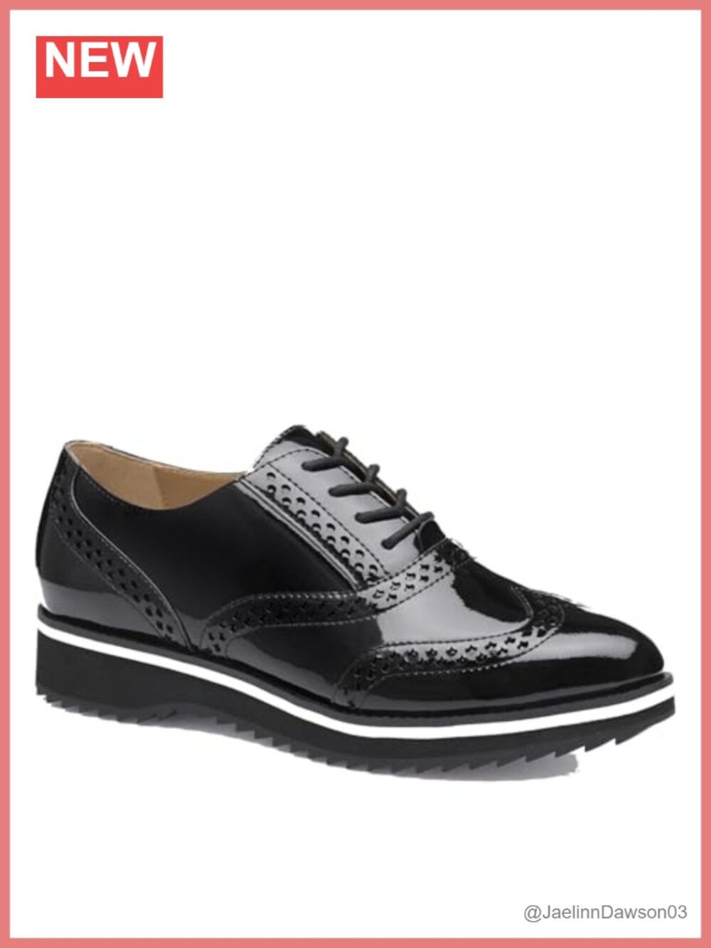 Women's Leather Wingtip Ankle Bootie Oxford Lace-Up Comfortable